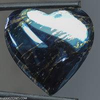 Rare High Grade Butte Iridescent Covellite Gemstone Heart Cabochon Hand Crafted By LEXX STONES 102 Carats