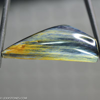 High Chatoyancy Vertical Flash Blue Gold Namibian Pietersite Gemstone Cabochon Hand Crafted By LEXX STONES 38 Carats