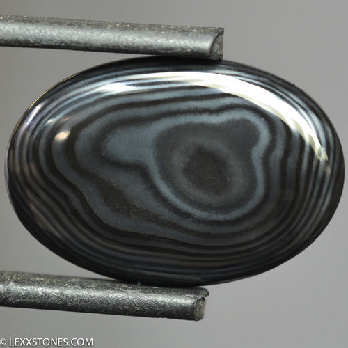 Authentic Crown Of Silver Psilomelane Gemstone Cabochon Hand Crafted by Lexx Stones 26.5 Carats