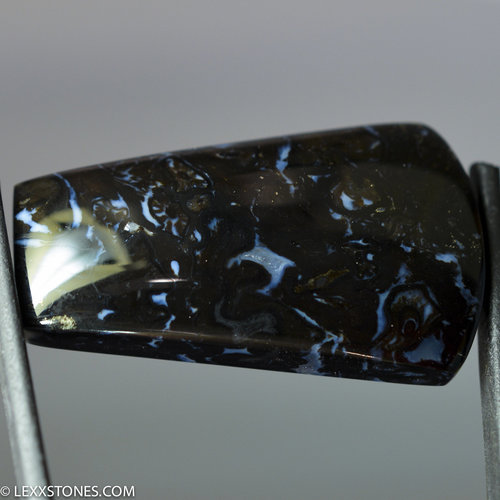 Indonesian Organic Fossilized Opalized Black Eye Palm Root Gemstone Cabochon Hand Crafted By LEXX STONES 67 Carats