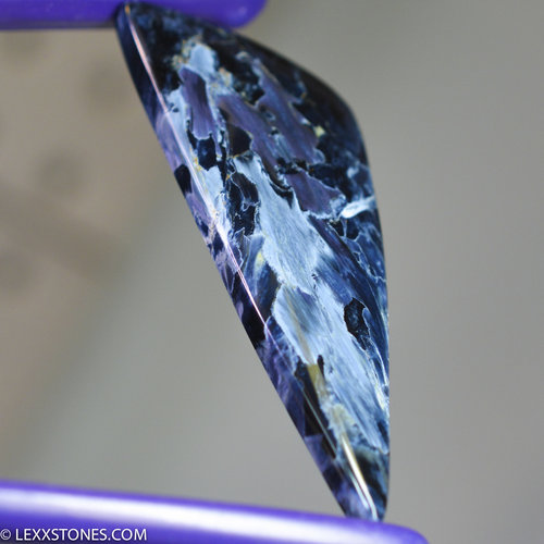 Flashy Rare Chatoyant Namibian Purple  Pietersite Gemstone Cabochon Hand Crafted By LEXX STONES 55 Carats