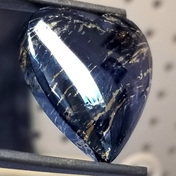 Rare High Grade Butte Iridescent Covellite Gemstone Heart Cabochon Hand Crafted By LEXX STONES 102 Carats