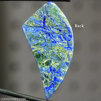 Rare Old Stock Natural Bluebird Mine Chrysocolla Malachite Azurite Cabochon Hand Crafted by LEXX STONES 44 Carats
