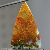 Authentic Indonesian Agate Gemstone Cabochon Hand Crafted By Lexx Stones 57 Carats