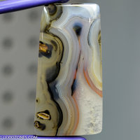 Vibrant Turkish Pseudomorph Stick Agate Gemstone Cabochon Hand Crafted By LEXX STONES 92 Carats
