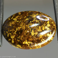 Chatoyant Golden Amphibolite Gemstone Cabochon Hand Cut And Polished By LEXX STONES 37 Carats