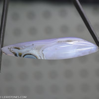 Rare Holley Blue Agate Chalcedony Gemstone Cabochon Hand Crafted By LEXX STONES 50 carats