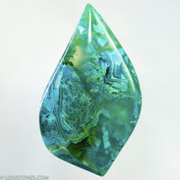 Old Stock Morenci Mine Druzy Gem Silica Chrysocolla Malachite Plume Cabochon Hand Crafted By Lexx Stones 65 Carats
