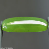 High Grade Wyoming Apple Green Nephrite Jade Gemstone Cabochon Hand Carved by LEXX STONES 19.5 Carats