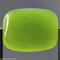 High Grade Wyoming Apple Green Nephrite Jade Gemstone Cabochon Hand Carved by LEXX STONES 19.5 Carats
