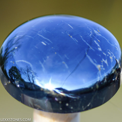 Rare High Grade Butte Iridescent Covellite Gemstone Cabochon Hand Crafted By LEXX STONES 53 Carats