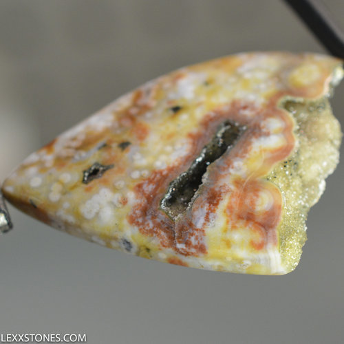 Botryoidal Orbicular Vintage Agatized Druzy Ocean Jasper Gemstone Cabochon Hand Crafted By LEXX STONES 50 Carats