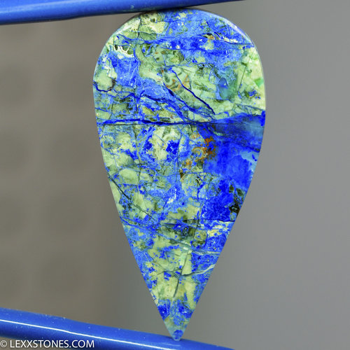 Rare Old Stock Natural Bluebird Mine Chrysocolla Malachite Azurite Cabochon Hand Crafted by LEXX STONES 47 Carats