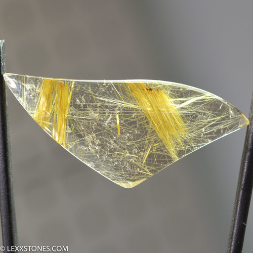 Natural Brazilian Rutilated Quartz Gemstone Cabochon Hand Crafted By LEXX STONES 38.5 Carats