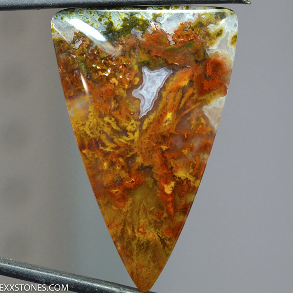 Authentic Indonesian Agate Gemstone Cabochon Hand Crafted By Lexx Stones 57 Carats
