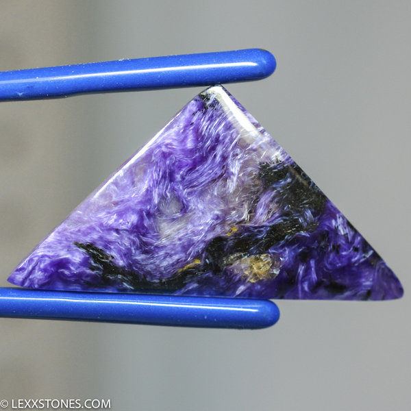 Rare High Grade Chatoyant Siberian Charoite Gemstone Cabochon Hand Crafted by LEXX STONES 40 Carats