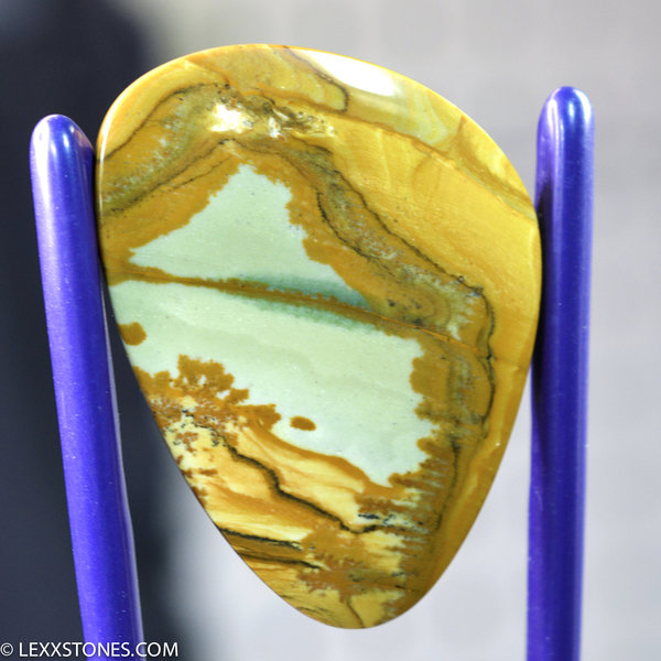 High Grade Scenic Owyhee Picture Jasper Gemstone Cabochon Hand Crafted By LEXX STONES 89 Carats
