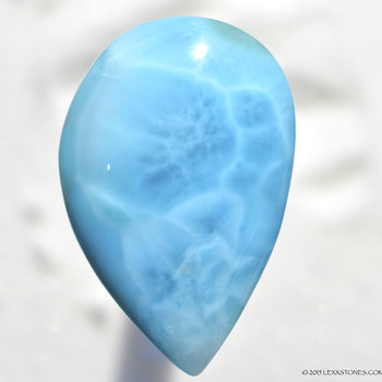 LARIMAR PECTOLITE - Los Chenchenes, Bahoruco, Dominican Republic