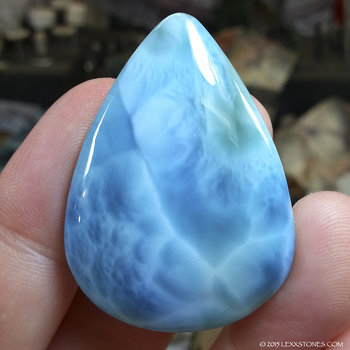 LARIMAR PECTOLITE - Los Chenchenes, Bahoruco, Dominican Republic