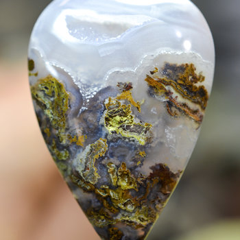 LEXXITE MOSS PLUME AGATE - Frisby Claim, Arizona