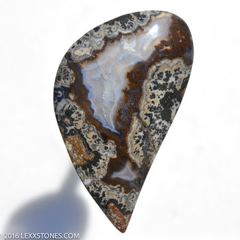 Lexxite Hematite Native Copper Plume Agate - Frisby Claim, AZ