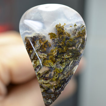 LEXXITE  MOSS PLUME AGATE - Frisby Claim, Arizona