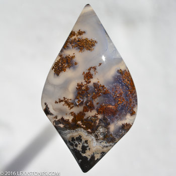 LEXXITE MOSS PLUME AGATE - Frisby Claim, Arizona