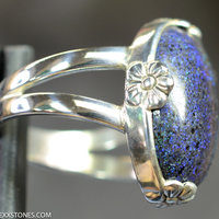 Andamooka Matrix Opal Sterling Silver Ring  Lexx Stones