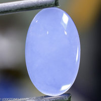 Rare Namibian Gem Blue Otjoruharui  Chalcedony Gemstone Cabochon Hand Crafted By LEXX STONES 10 carats