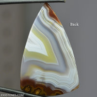 Parallax Banded Agua Nueva Agate Gemstone Cabochon Hand Crafted By LEXX STONES 70 Carats