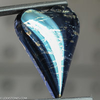 Rare High Grade Iridescent Leonard Mine Covellite Gemstone Asymmetric Heart Cabochon Hand Crafted By LEXX STONES 66 Carats