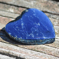 Rare High Grade Butte Iridescent Covellite Gemstone Heart Cabochon Hand Crafted By LEXX STONES 142 Carats