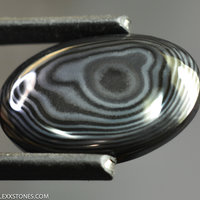 Authentic Crown Of Silver Plume Psilomelane Gemstone Cabochon Hand Crafted by Lexx Stones 26.5 Carats