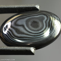 Authentic Crown Of Silver Psilomelane Gemstone Cabochon Hand Crafted by Lexx Stones 26.5 Carats