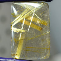 Golden Haystacks Criss Cross Natural Brazilian Rutilated Quartz Gemstone Cabochon Hand Crafted By LEXX STONES 93 Carats