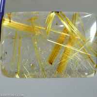 Golden Haystacks Criss Cross Natural Brazilian Rutilated Quartz Gemstone Cabochon Hand Crafted By LEXX STONES 93 Carats
