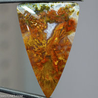 Authentic Indonesian Agate Gemstone Cabochon Hand Crafted By Lexx Stones 57 Carats