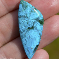 Old Stock Chrysocolla Malachite Inspiration Mine, Gila County, Arizona Cabochon Hand Crafted By Lexx Stones 21 Carats