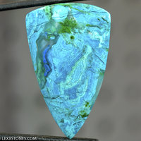 Old Stock Chrysocolla Malachite Azurite Inspiration Mine, Gila County, Arizona Cabochon Hand Crafted By Lexx Stones 43 Carats