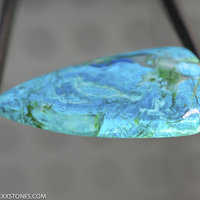 Old Stock Chrysocolla Malachite Azurite Inspiration Mine, Gila County, Arizona Cabochon Hand Crafted By Lexx Stones 43 Carats