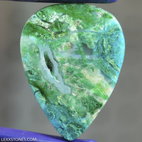 Old Stock Chrysocolla Malachite Inspiration Mine, Gila County, Arizona Cabochon Hand Crafted By Lexx Stones 63 Carats