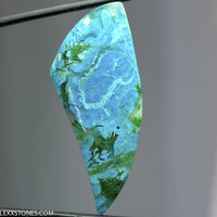 Old Stock Chrysocolla Malachite Inspiration Mine, Gila County, Arizona Cabochon Hand Crafted By Lexx Stones 48 Carats