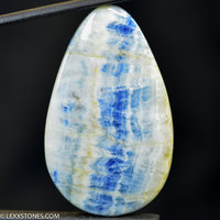 Turkish Lapis Lace Gemstone Cabochon Hand Crafted By LEXX STONES 85 carats