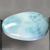High Grade Vibrant Larimar Blue Pectolite Gemstone Cabochon Hand Crafted By LEXX STONES 22 Carats