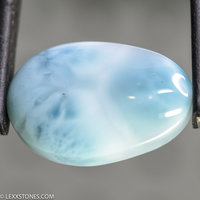 High Grade Vibrant Larimar Blue Pectolite Gemstone Cabochon Hand Crafted By LEXX STONES 22 Carats