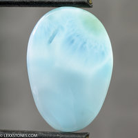 High Grade Vibrant Larimar Blue Pectolite Gemstone Cabochon Hand Crafted By LEXX STONES 22 Carats