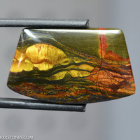 Scenic Australian Brockman Marra Mamba Chatoyant Gemstone Cabochon Hand Cut And Polished By LEXX STONES 60 Carats