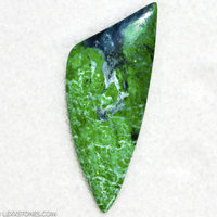 Rare Old Stock Pre-Embargo "Moss In Snow" Burmese Maw Sit Sit Gemstone Cabochon Hand Crafted by LEXX STONES 38 Carats