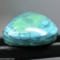 Old Stock Morenci Mine Druzy Gem Silica Chrysocolla Malachite Cabochon Hand Crafted By Lexx Stones 23 Carats