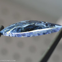 Flashy Chatoyant Namibian Blue Pietersite Gemstone Cabochon Hand Crafted By LEXX STONES 31.5 Carats